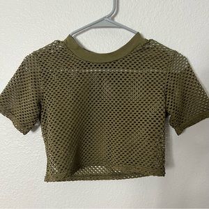 Top Shop Green Crop Top